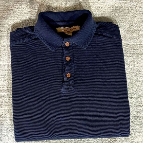 TOMMY BAHAMA MENS SILK FULL SLEEVES POLO SHIRT S - Picture 2 of 15